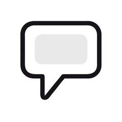 Naklejka premium chat icon on a white background