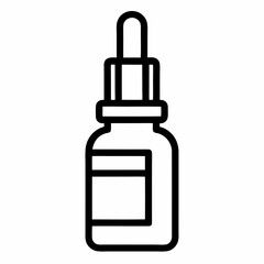 set of cosmetic bottles