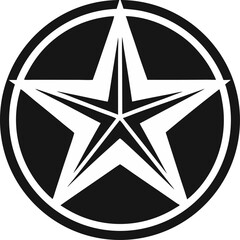 Fototapeta premium star icon black