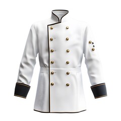 Naklejka premium Elegant Chef's Jacket: Professional Culinary Uniform Design