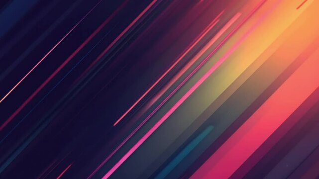 Dynamic Gradient Abstract: A captivating gradient of colorful, angled lines forms an abstract pattern, creating a sense of energy and movement, 4k modern background