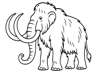Woolly Mammoth Sketch Vector