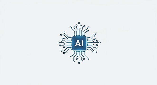 Abstract Ai Microchip Circuit Board Digital Technology