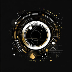 Obraz premium light glow effect on black background