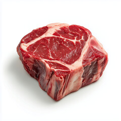 Fototapeta premium a_single_raw_cut_of_beef_chuck_with_strong_marbling