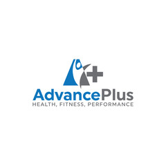 healthcare logo, advance plus healthcare, wellness, fitness logo