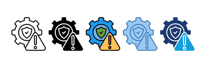 Risk Management Icon Element For Design