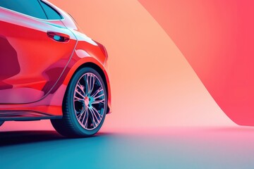 Clear Pixel Visual of a Poster for the Best Car for Rent