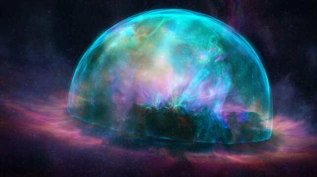 Mysterious pulsating cosmic object in a starry galaxy, revealing the wonders of astronomical discovery