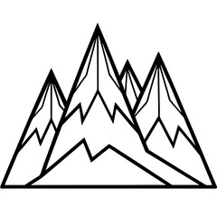 Cutout Summit Layers – Vector Style