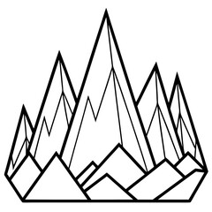 Cutout Summit Layers – Vector Style