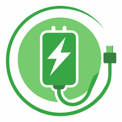 Battery charger  icon Isolated