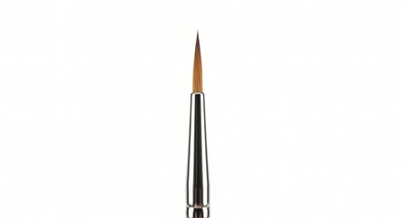 Naklejka premium Fine Detail Paint Brush Close-up of a Precision Artist's Brush for Painting