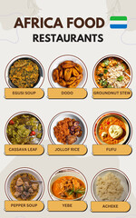 Africa Food Menu Template © Mr.Cat
