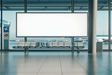 High Resolution Image of Empty Board at a Gate in an Airport