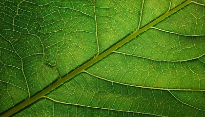 Fototapeta premium real fresh green leave texture for background close up of leaf texture surface background
