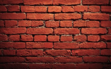 Obraz premium Red brick wall texture background with copy space for vintage, rustic, or industrial design concepts