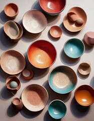 craft ceramics with soft pastel glazes, wallpaper, plate ceramics, design ceramics