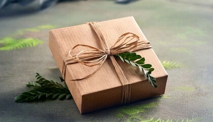 eco gift box with natural packaging