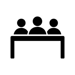 Town meeting icon with transparent background symbolizing community gathering and local government discussion
