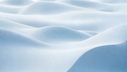 Obraz premium Artistic depiction of serene snow dunes in a tranquil winter landscape
