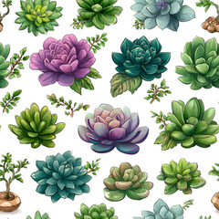 Colorful Succulent Collection