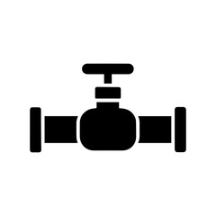 Water pipe icon with transparent background symbolizing plumbing and water supply system
