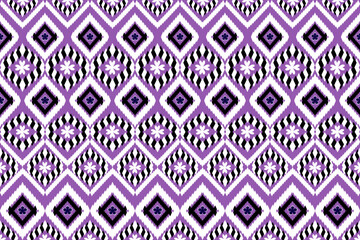Abstract geometric design of ethnic, western fashion for Pakistani, Indian, Arab rugs, fabric, clothing, rugs, vector illustration, embroidery style, seamless, and wallpaper.