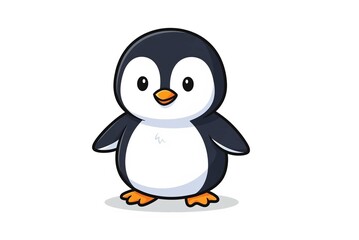 Obraz premium Niedlicher kleiner Pinguin