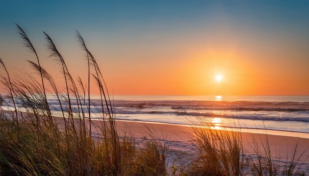 minimalist ocean springs mississippi coastal scene serene beach sunrise