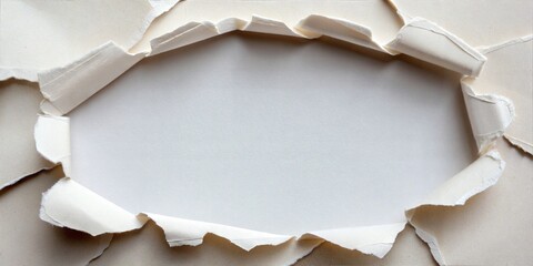 torn paper with hole