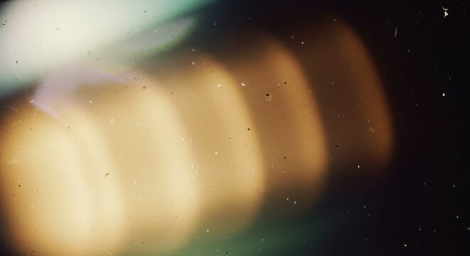 Vintage film grain effect, warm colors, light leaks