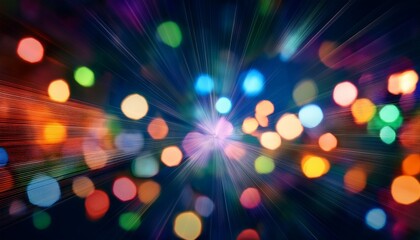 moving lights out of focus blurry animated party spots background colorful light points in motion
