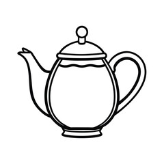 tea pot kitchenware vector art