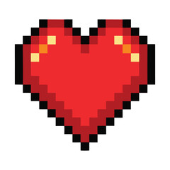 Pixelated heart