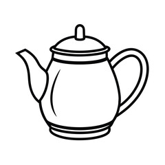 teapot isolated on white