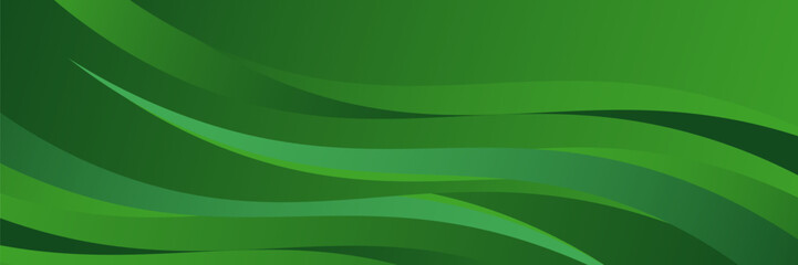 Green Wave Abstract Background. Modern trendy design in  Vector Illustration