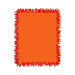 Blank Jagged Rectangle Line Frame