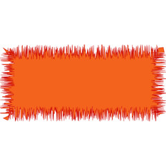 Blank Jagged Rectangle Line Frame