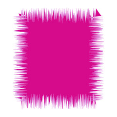 Blank Jagged Rectangle Line Frame