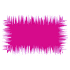 Blank Jagged Rectangle Line Frame