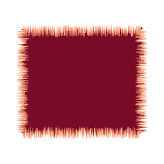 Blank Jagged Rectangle Line Frame