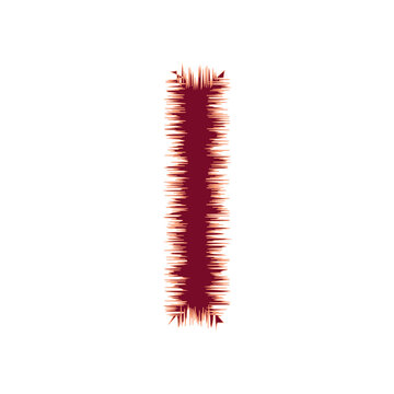 Blank Jagged Rectangle Line Frame