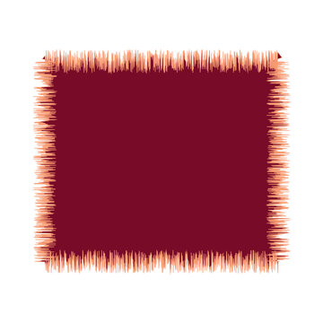 Blank Jagged Rectangle Line Frame