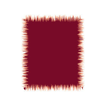 Blank Jagged Rectangle Line Frame