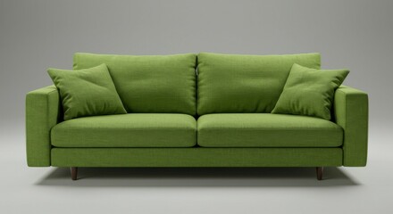 Fototapeta premium Modern lime green sofa