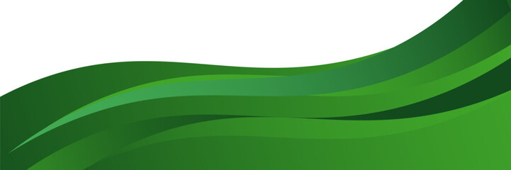 Emerald Wave Abstract. vector illustration