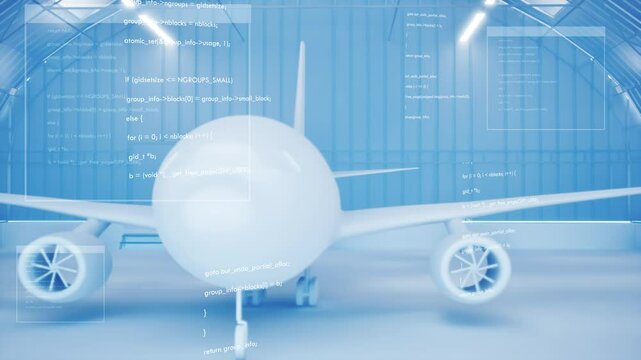 Technology meets aviation airplane with cyber data trail - Powered by Adobe