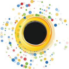 vector illustration of a coffee background