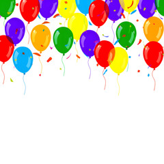 Festive Balloons: A vibrant array of colorful balloons float, creating a cheerful and celebratory atmosphere, perfect for adding a touch of fun and excitement.